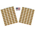 thumbnail image 1 of Made in USA! 100 Country Flag 1.5" x 1" Self Adhesive World Flag Scrapbook Stickers, Two Sheets of 50, 100 International Sticker Decal Flags Total (Uganda), 1 of 1