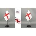 thumbnail image 1 of England St. George's Cross Desk Flag Set; Two 4x6 inch American Made Table Flags with Two Bases, 1 of 1