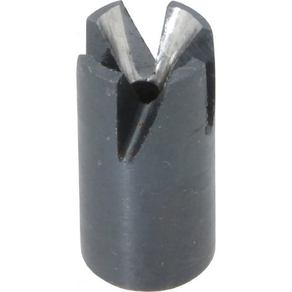 Made in USA 60 Included Angle, 5/16-24" Hole Thread, Chamfer Edge, HSS, Outer Tube Edge Finishing Cutter 1/2" Cutter Head Outside Diam, 1/4" Max Workpiece, 1" Long, 3/64" Threaded Hole Diam