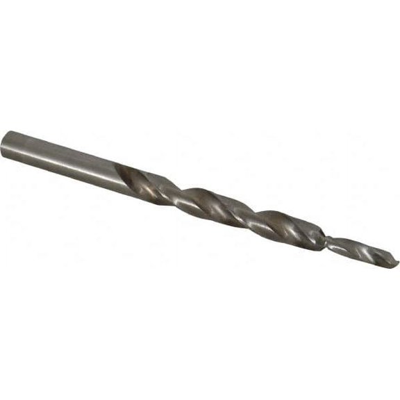 Made in USA 9/32" Body, 0.179" Step Diam, Straight Shank, HSS Subland Step Drill Bit Bright Finish, 4-1/4" OAL, 11/16" Step Length, 2-15/16" Flute Length, 45 Shoulder Incl Angle