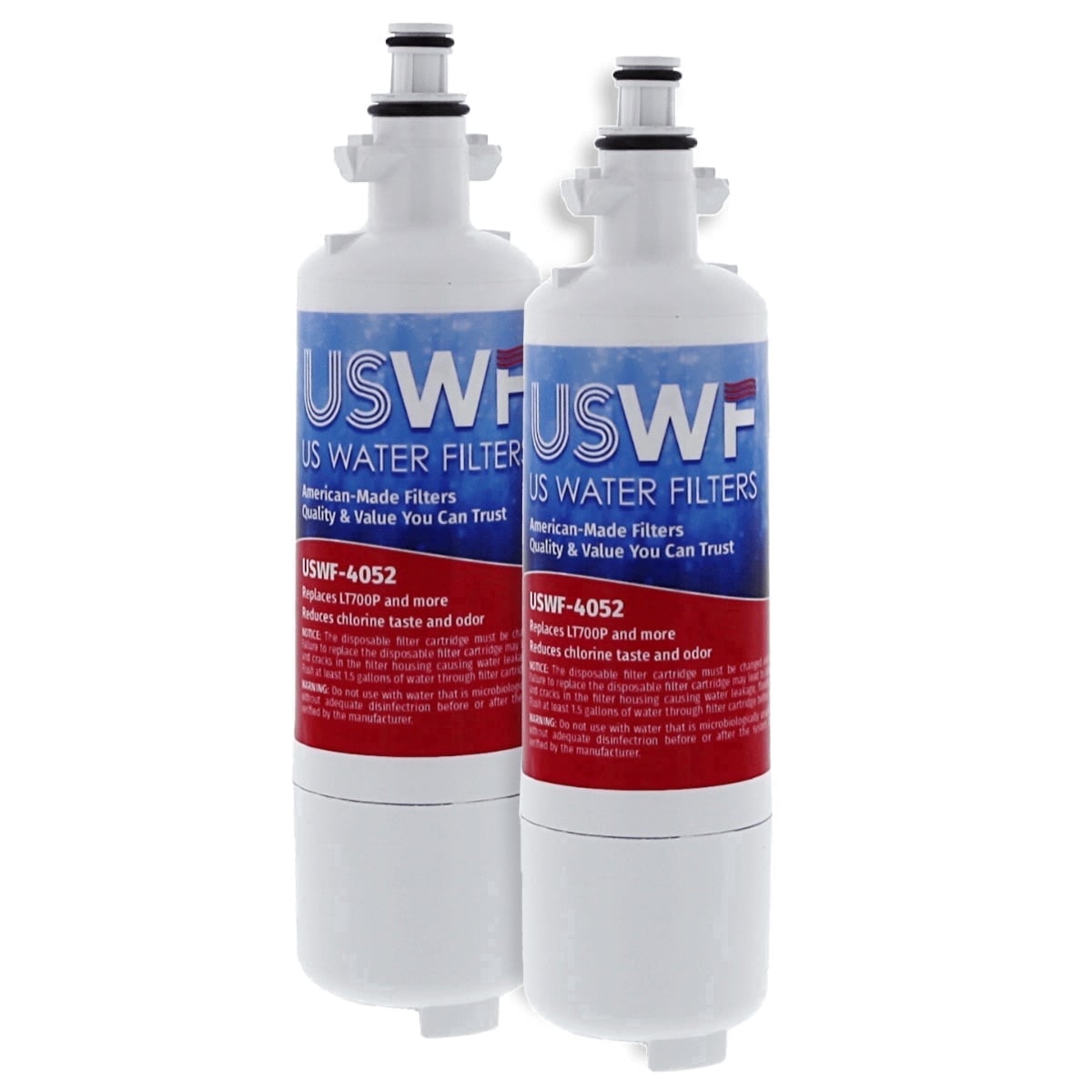 US Water Filters ADQ36006101 Refrigerator Water Filter 2-pk - Replacement for LG LT700P, ADQ36006102, Kenmore 46-9690, 469690, ADQ36006101-S, WSL-3, FML-3, RFC1200A, USWF Fridge Filter