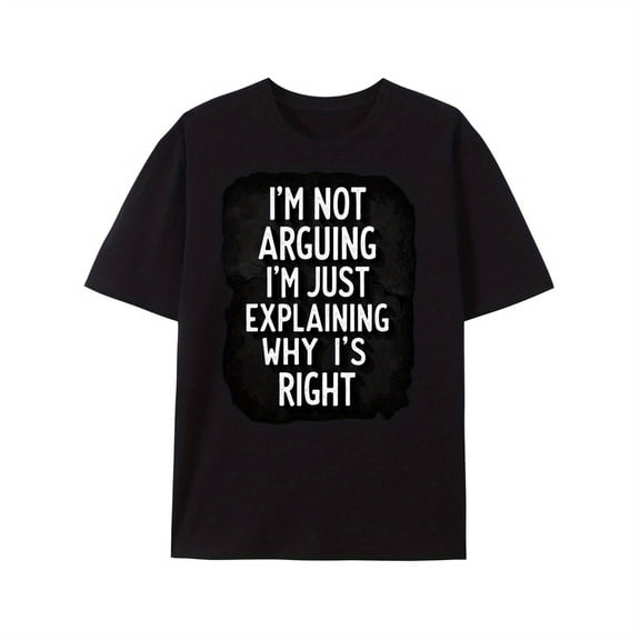 Made in USA, Funny Slogan, Crew Neck Comfortable T Shirt, 100% Cotton, Black Short Sleeve T Shirt, Printed T Shirt, All Season, Sport Outdoor, Men's Fitness, Wear Comfortable