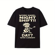 Made in USA, Funny Slogan, Crew Neck Comfortable T Shirt, 100% Cotton, Black Short Sleeve T Shirt, Printed T Shirt, All Season, Sport Outdoor, Mens Fitness, Wear Comfortable