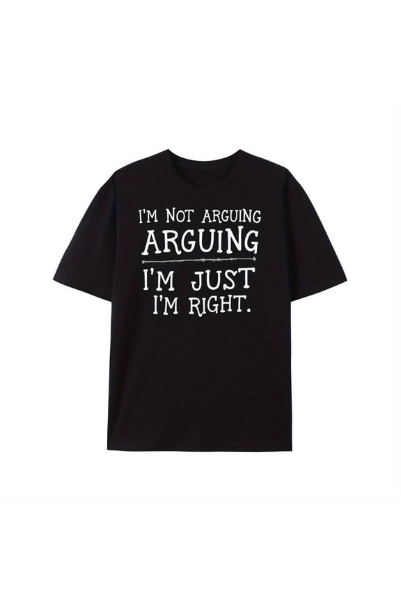 Made in USA, Funny Slogan, Crew Neck Comfortable T Shirt, 100% Cotton, Black Short Sleeve T Shirt, Printed T Shirt, All Season, Sport Outdoor, Men's Fitness, Wear Comfortable