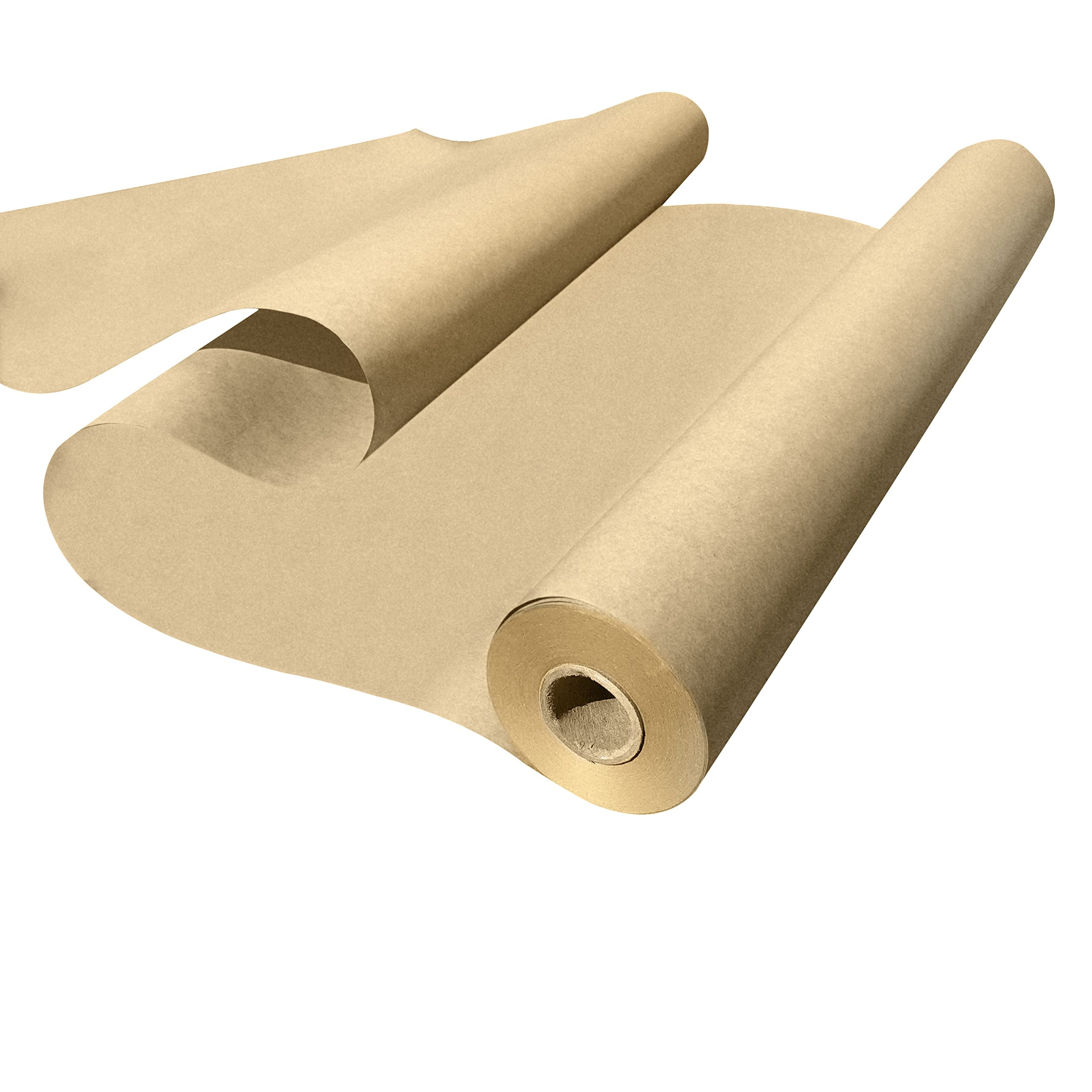 Made in USA Kraft AIF9 Paper Wide Jumbo 48" x 1200" (100ft) Ideal for Gift Wrapping, Art, Craft, Postal, Packing, Shipping, Floor Protection, Dunnage, Parcel, Table Runner, 100% Recycled Material
