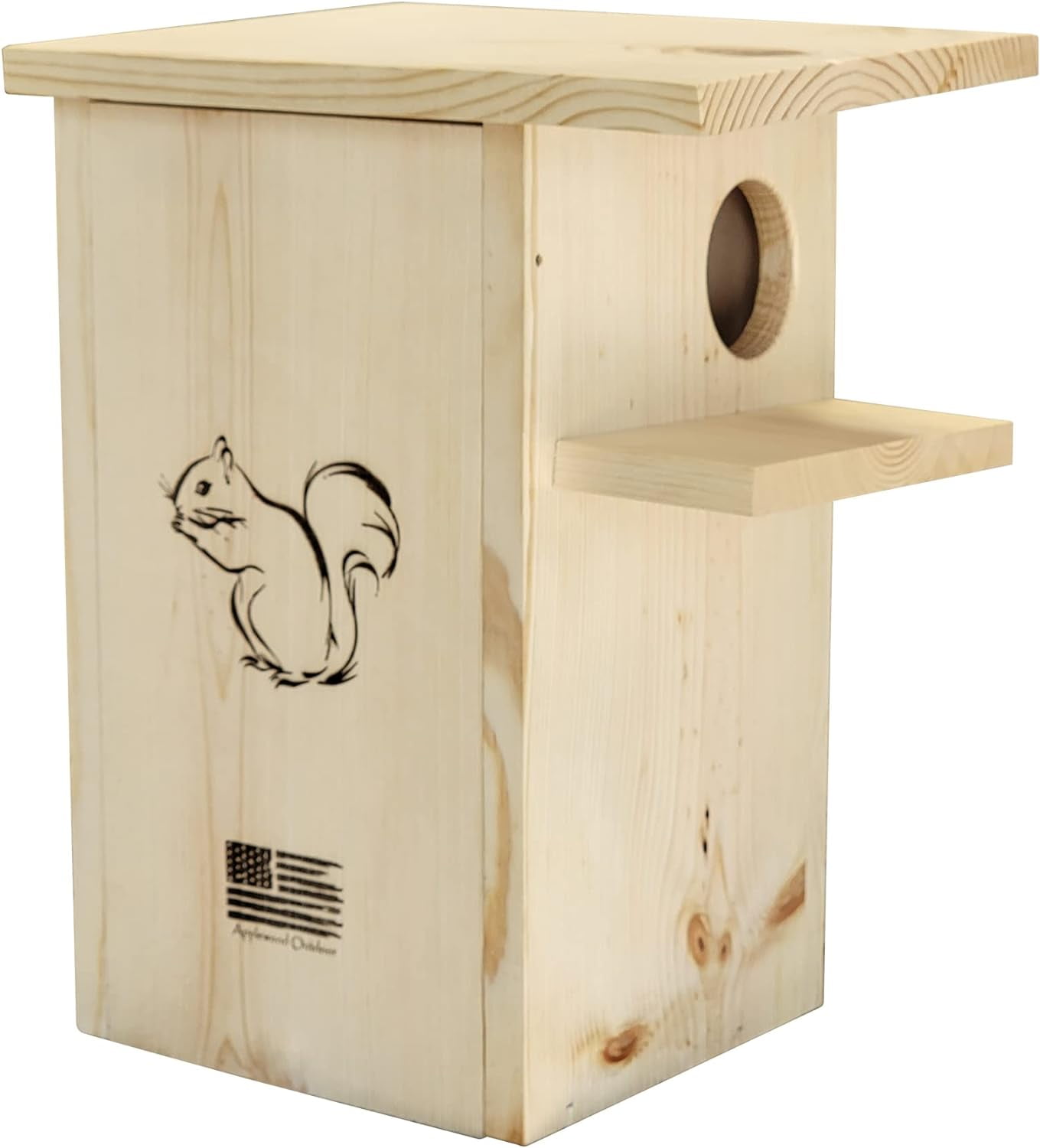 Made in USA, Premium Wood Squirrel House, Hanging Squirrel Houses for