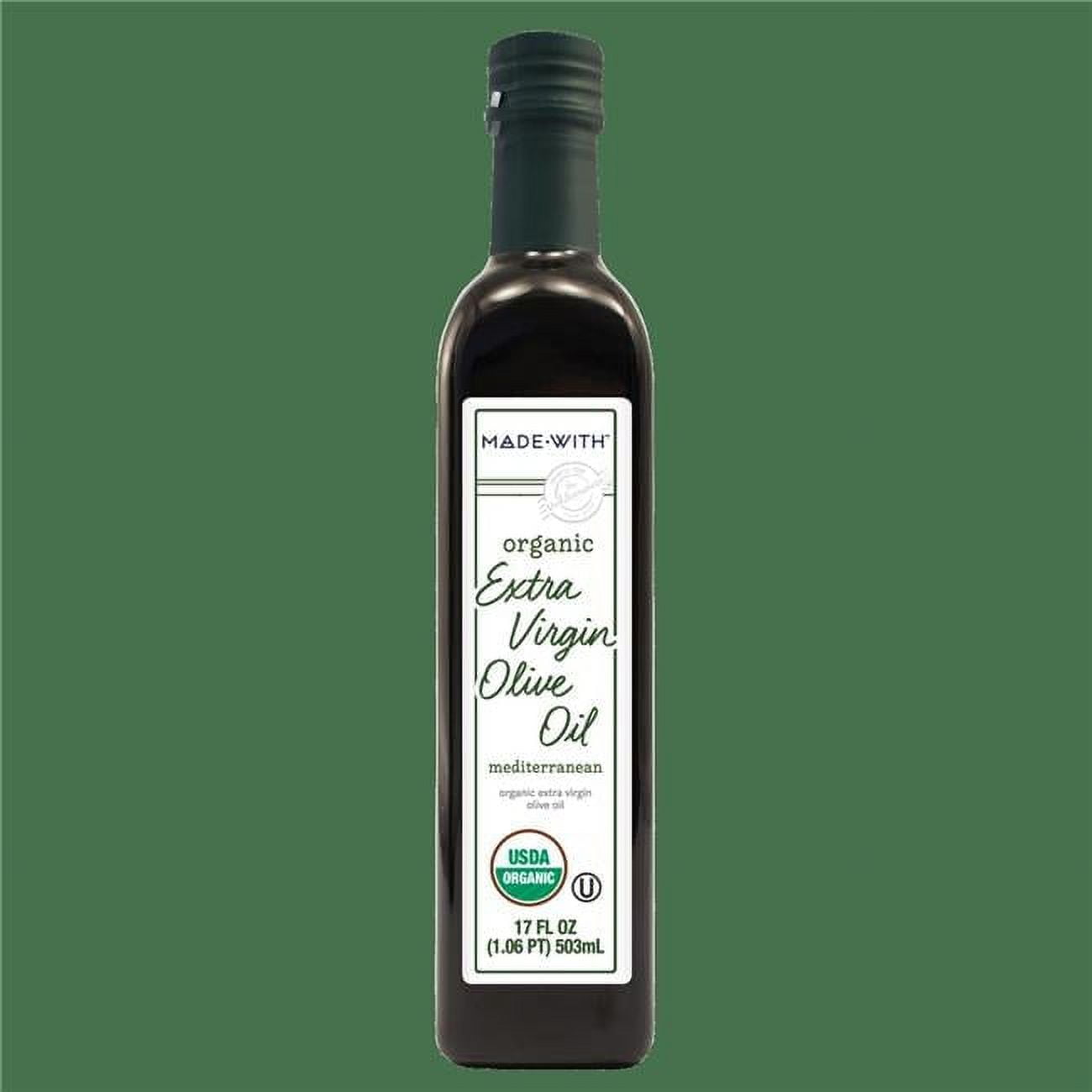 Made With 363740 17 oz Organic Mediterranean Olive Oil - Pack of 12
