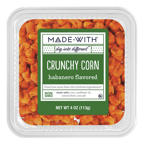 Made With Corn Crunchy Habanero Tub 4 oz (Pack of 12)