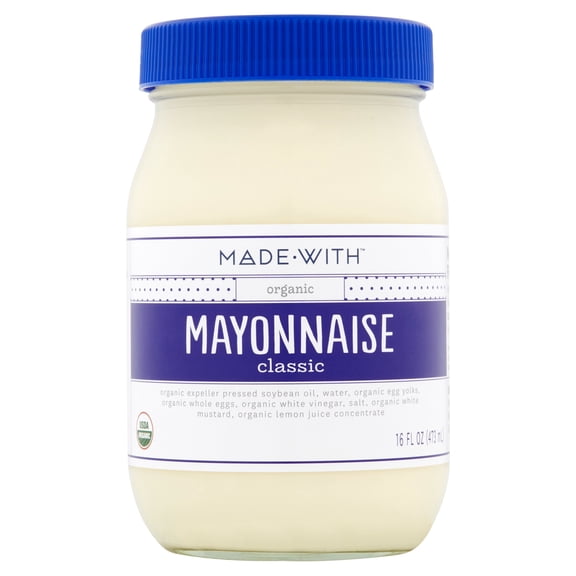 Made-With Organic Classic Mayonnaise, 16 oz, 6 pack