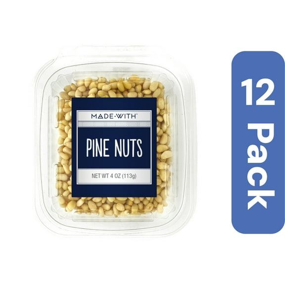 Made With Nut Pine Nuts Tub 4 oz (Pack of 12)