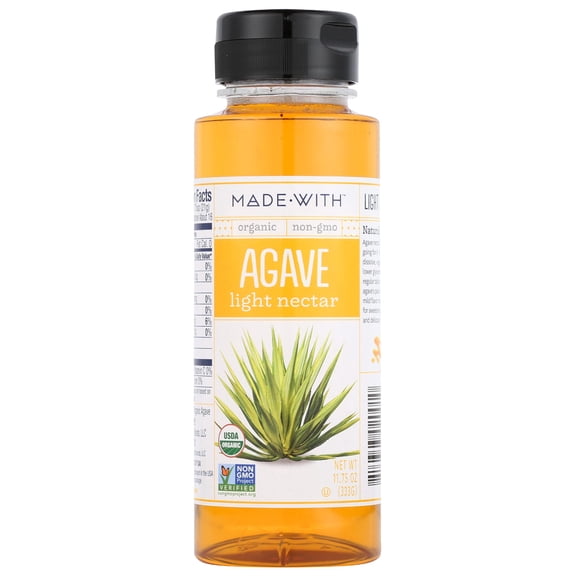 Made With - Organic Agave Light Nectar - 11.75 Oz, Case of 6