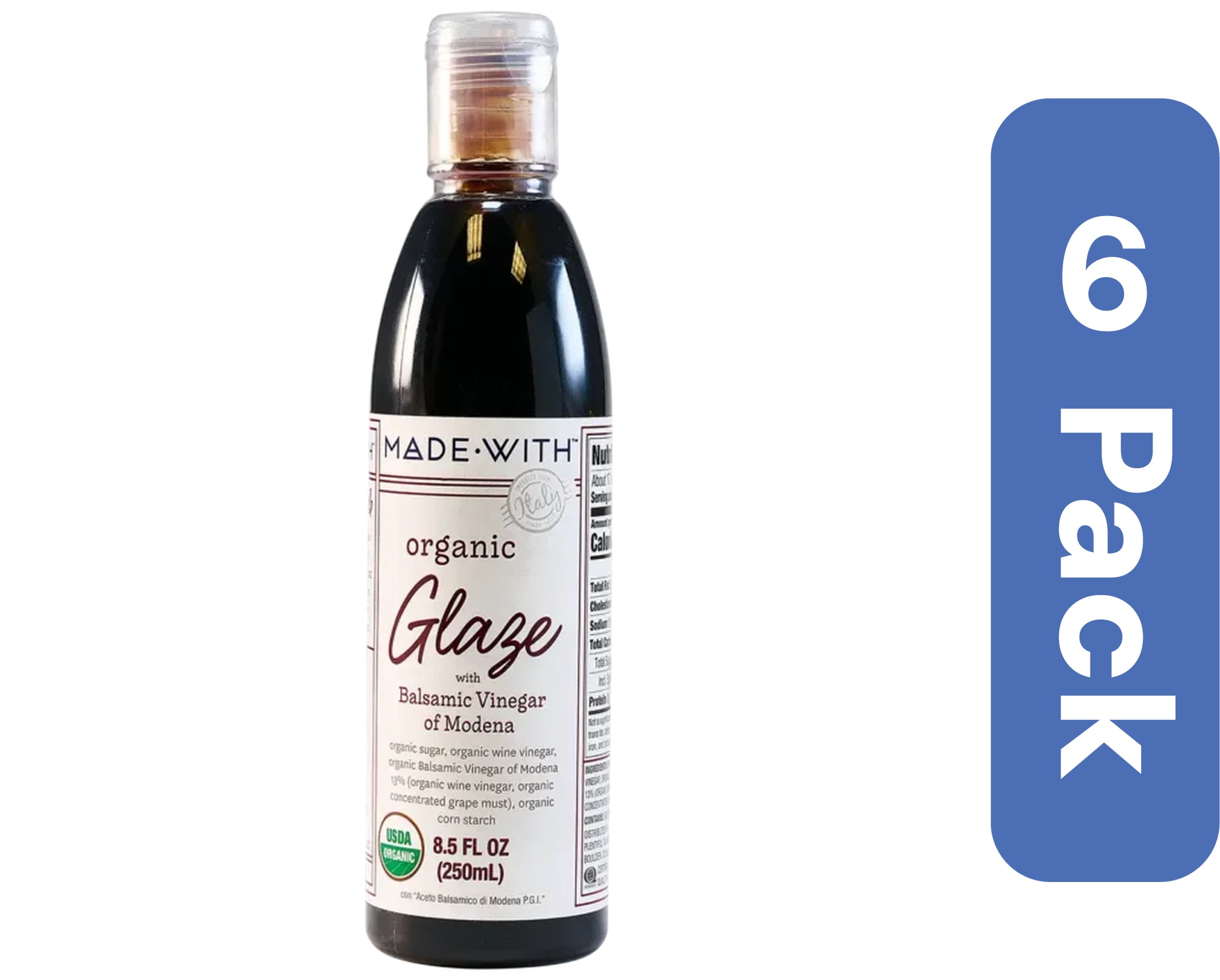Made With Organic Balsamic Vinegar Glaze 8.5 oz (Pack Of 6)