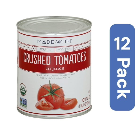 Made With Organic Crushed Tomatoes 28 oz (Pack Of 12)