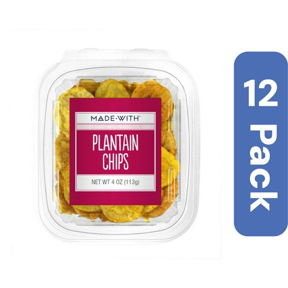 Made With Plantain Chips Tub 4 oz (Pack of 12)