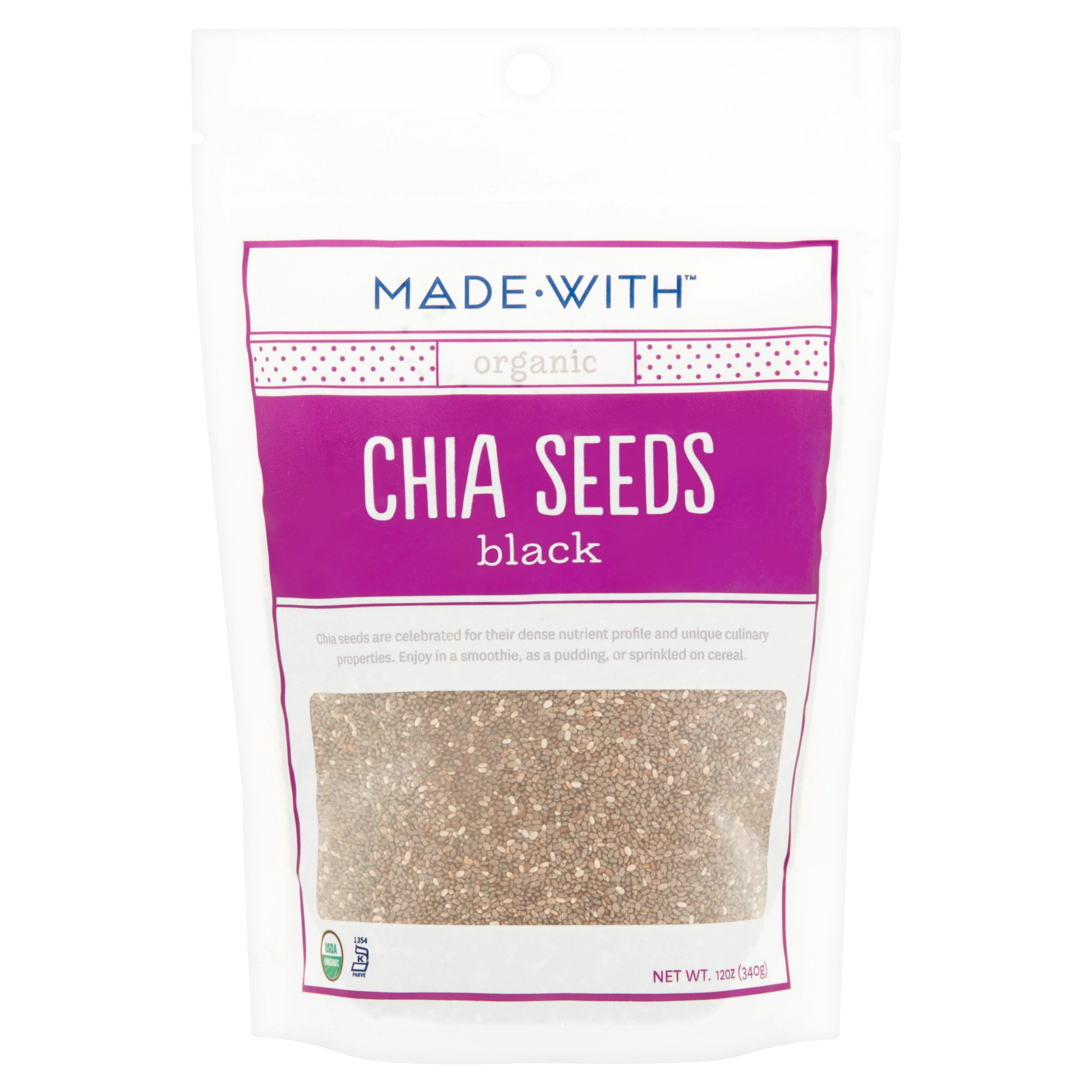Made With Seeds Chia Black Org,12 Oz (Pack Of 6)