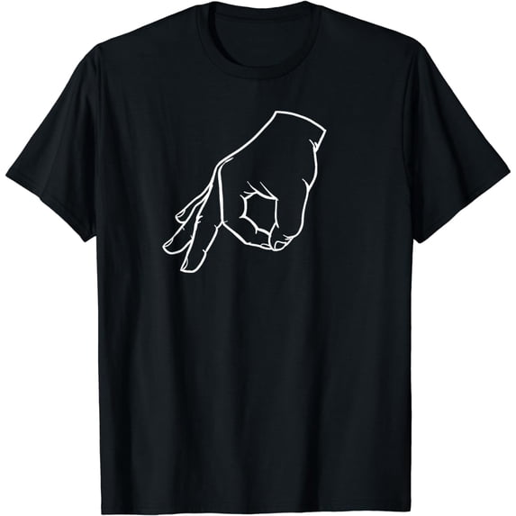 Made You Look funny Finger Circle Game T-Shirt