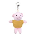 thumbnail image 1 of Made by Alien’s Personalized Plush Pig Keychain – 5 inches Stuffed Animals Backpack Ornaments Pendant Key Ring (Golden Yellow Shirt), 1 of 1