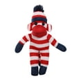 thumbnail image 1 of Made by Aliens 10 Inch Patriot Sock Monkey with Tee Plush Stuffed Animal Personalized Gift - Custom Text on Shirt - Great Present for Mothers Day, Valentine Day, Graduation Day, Birthday (Patriotic), 1 of 1