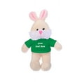 thumbnail image 1 of Made by Aliens Personalized Gift for Easter Soft Plush Floppy Bunny with Tee-Kelly Green 8 inch, 1 of 1