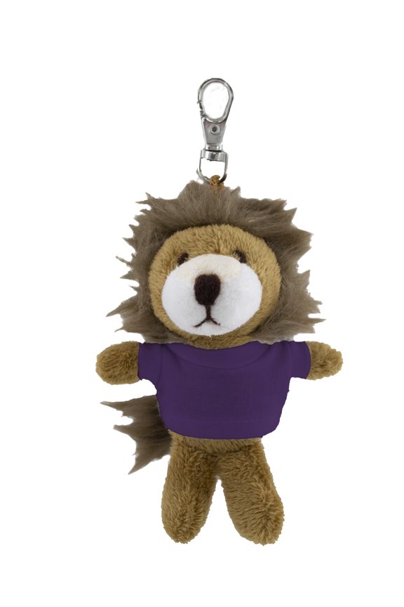 Personalized Lion plush toy Keychain Detachable Key Rings Gift For Birthday, Valentines, Thanksgiving 4" For Kids