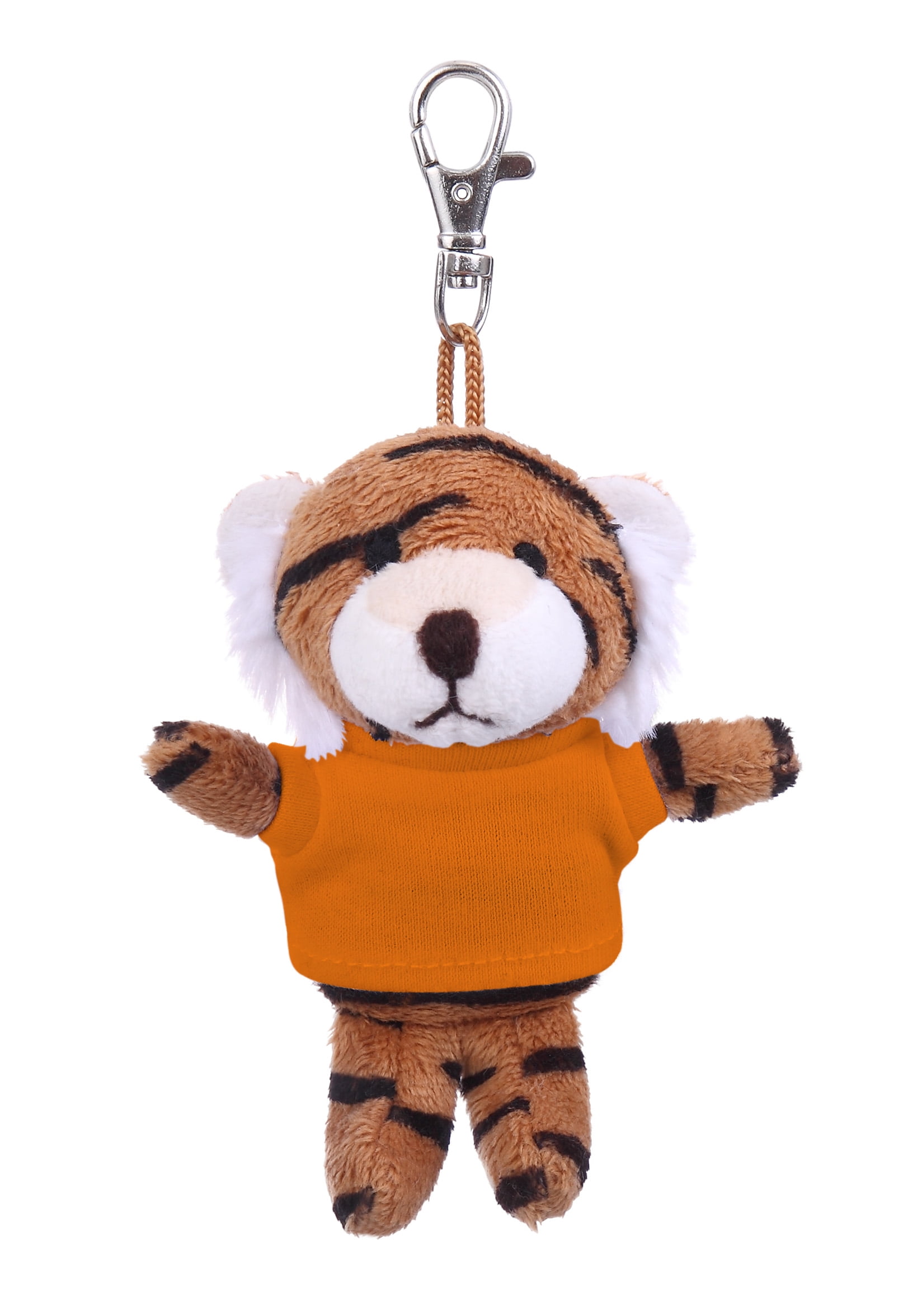 Made by Aliens Soft Plush Tiger Keychain, Clip for Kids Keys, Purse ...