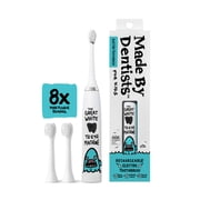 Made by Dentists Kids Shark Electric Toothbrush with 3 Brush Heads, Rechargeable, Ages 3+