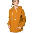 thumbnail image 1 of Made by Johnny Unisex Fleece Hoodie with Airpod Compatible Drawstring L MUSTARD, 1 of 6