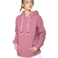 thumbnail image 1 of Made by Johnny Unisex Fleece Hoodie with Airpod Compatible Drawstring XL DUST_PINK, 1 of 6