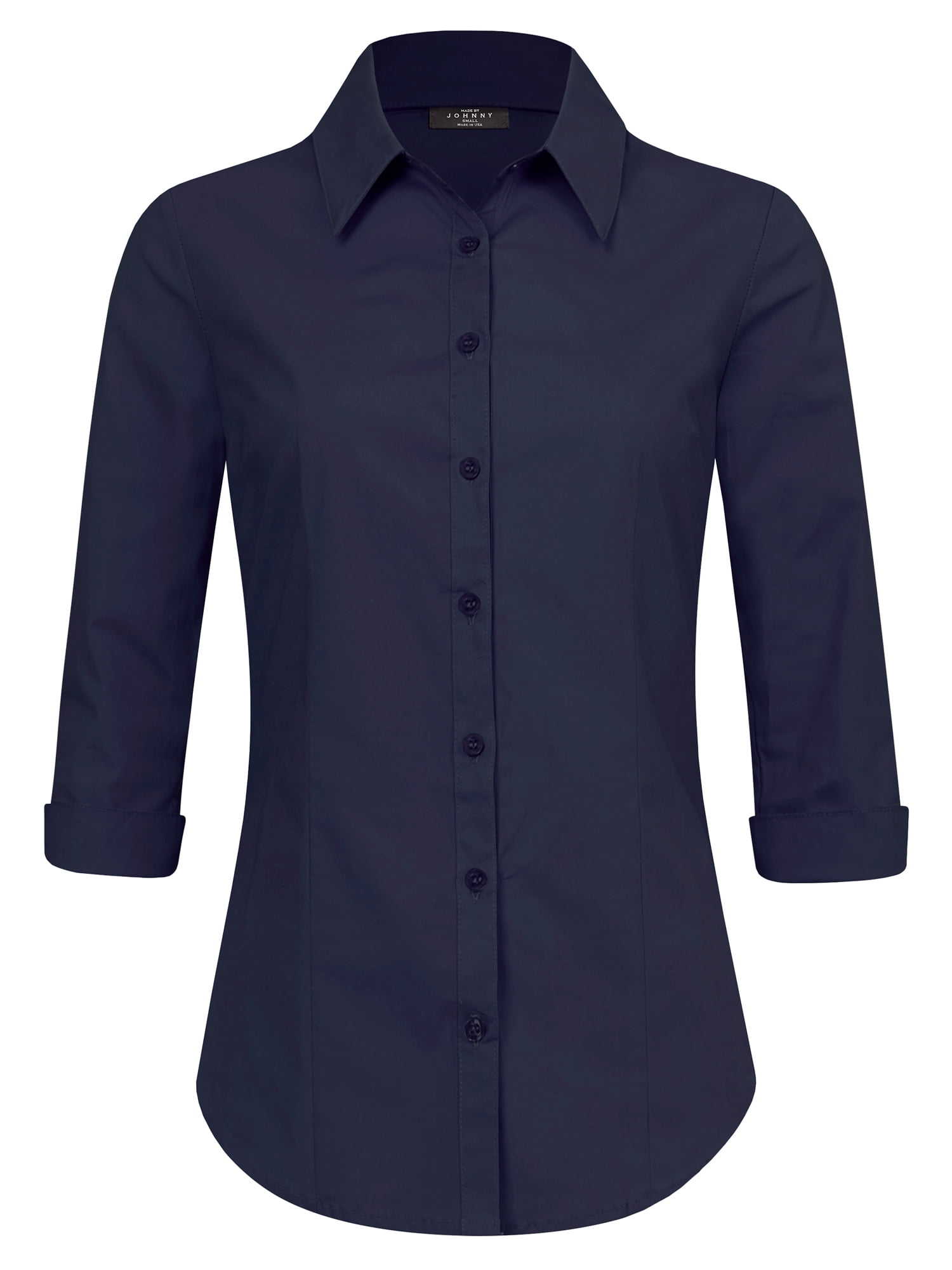 black button down shirt women walmart
