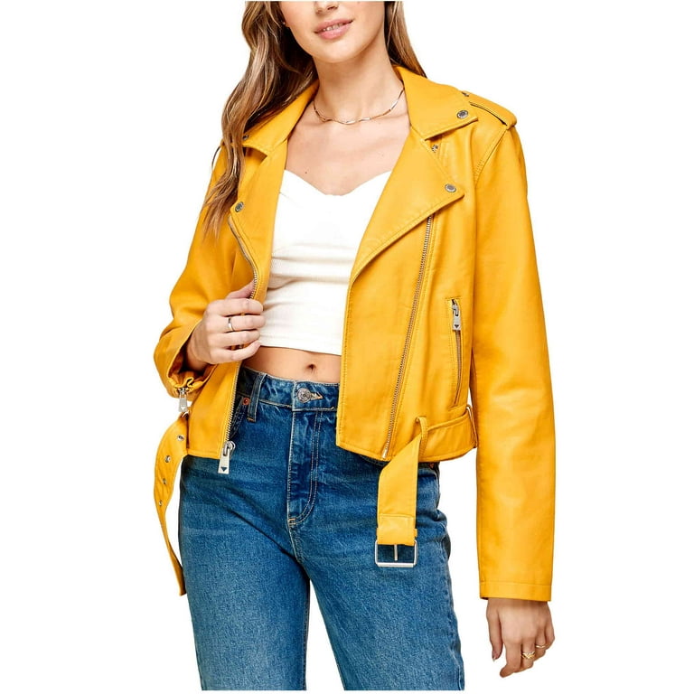 Mustard biker store jacket