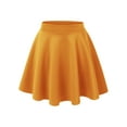 thumbnail image 1 of Made by Johnny Women's Basic Versatile Stretchy Flared Skater Skirt L MUSTARD, 1 of 6