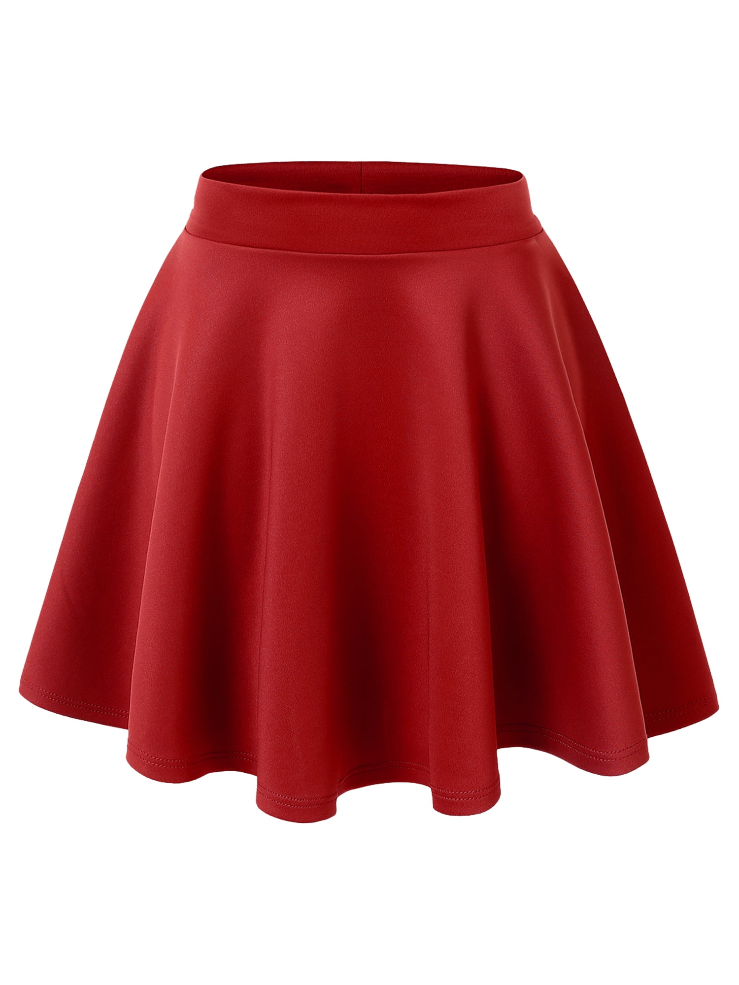 Tall red top skater skirt