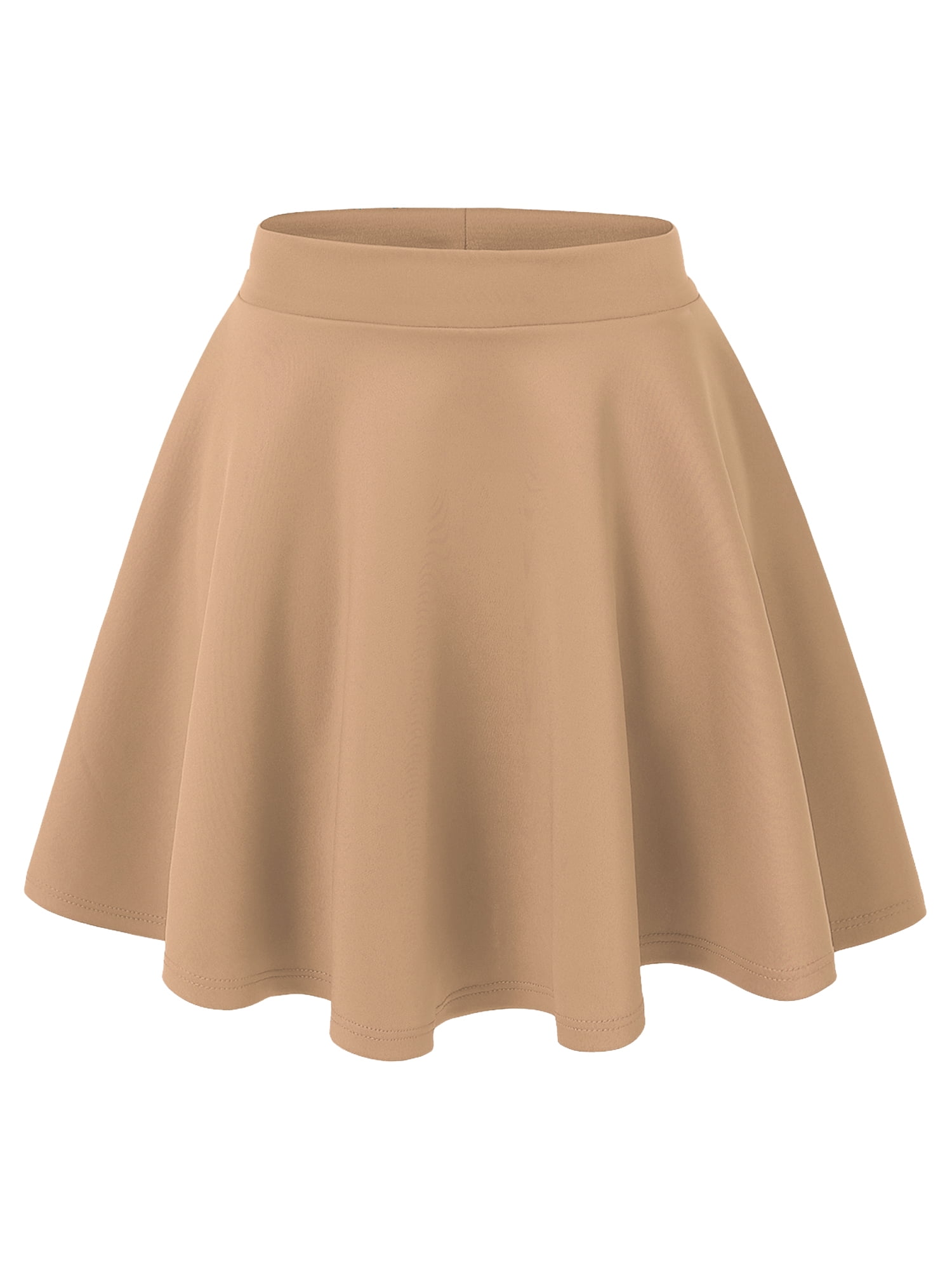 ★SCULPTOR★ Cotton Pleats Micro Skort Soft Brown SC24S410BR Made by Johnny Women's Basic Versatile Stretchy Flared