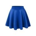 thumbnail image 1 of Made by Johnny Women's Basic Versatile Stretchy Flared Skater Skirt XS ROYAL_BRITE, 1 of 6