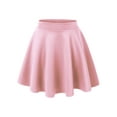 thumbnail image 1 of Made by Johnny Women's Basic Versatile Stretchy Flared Skater Skirt XXL PINK, 1 of 6
