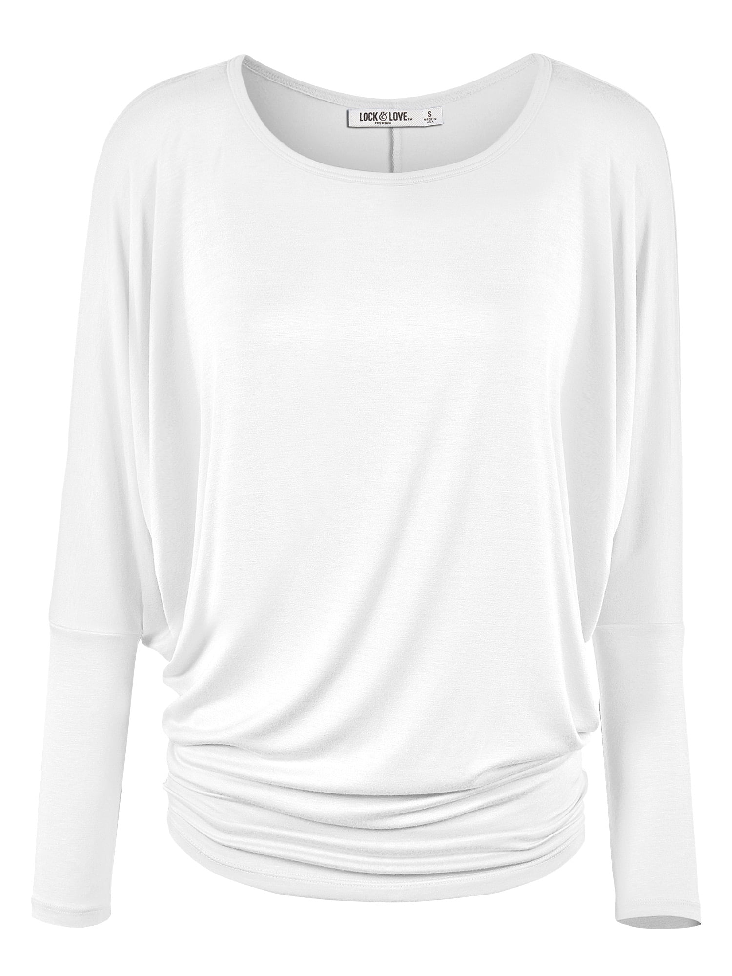 WT826 Women's Batwing Long Sleeve Top – Lightweight, Stretch, Dolman Style, Teal - View #9