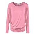 thumbnail image 1 of Made by Johnny Women's Batwing Long Sleeve Top XL PINK, 1 of 6