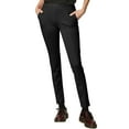 thumbnail image 1 of Made by Johnny Women's Casual Leggings Stretchy Work Ankle Pants Office Slacks with Pocket L BLACK, 1 of 6