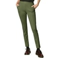 thumbnail image 1 of Made by Johnny Women's Casual Leggings Stretchy Work Ankle Pants Office Slacks with Pocket S OLIVE, 1 of 6