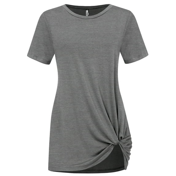 Made by Johnny Women's Casual Shirts Twist Knot Tunics Tops XL HDG