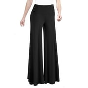 Made by Johnny Women's Chic Palazzo Lounge Pants XS BLACK