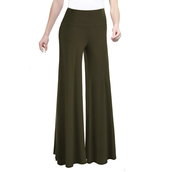 Made by Johnny Women's Chic Palazzo Lounge Pants XXXL OLIVE
