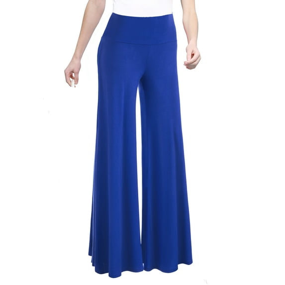 Made by Johnny Women's Chic Palazzo Lounge Pants XXXXL COBALT_BLUE