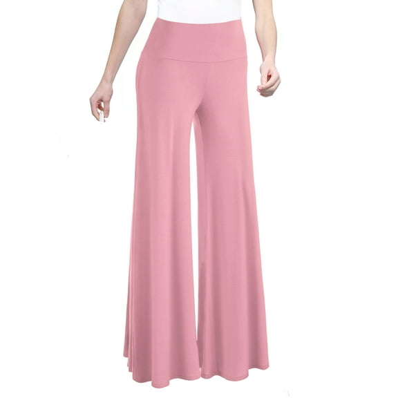 Made by Johnny Women's Chic Palazzo Lounge Pants XXXXXL PINK