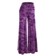 thumbnail image 1 of Made by Johnny Women's Chic Tie Dye Palazzo Pants M PURPLE, 1 of 6