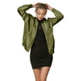 thumbnail image 1 of Made by Johnny Women's Classic Lightweight Jacket Multi Pocket Windbreaker Bomber Jacket M ARMY_GREEN, 1 of 6