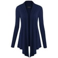 thumbnail image 1 of Made by Johnny Women's Draped Open Front Cardigan S NAVY, 1 of 6