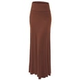 thumbnail image 1 of Made by Johnny Women's Fold-Over Maxi Skirt M RUST, 1 of 6