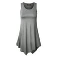 thumbnail image 1 of Made by Johnny Women's Handkerchief Hem Tank Tunic Top XXXXXL HDG, 1 of 6