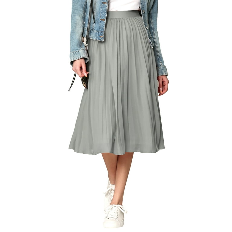 Gray swing skirt 2025